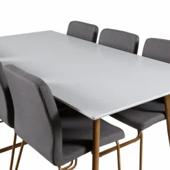 Online Spisegruppe Polar med stolene Mace Spisegrupper