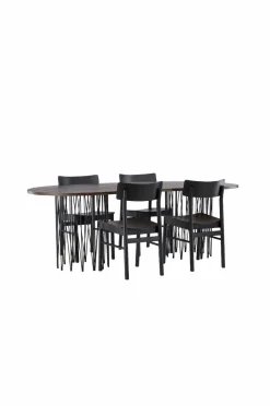 Spisegruppe Stone Oval og stolene Montros Spisegrupper