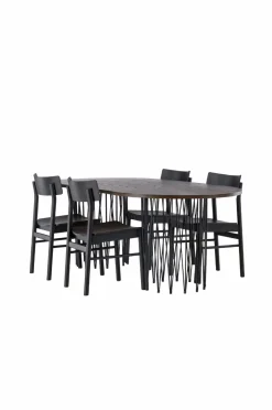 Spisegruppe Stone Oval og stolene Montros Spisegrupper