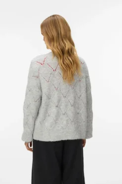 Vero Moda Cardigan vmShell LS O-neck^Dame Trøjer & Cardigans