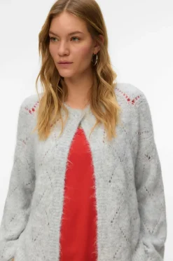 Vero Moda Cardigan vmShell LS O-neck^Dame Trøjer & Cardigans