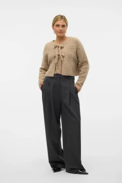Vero Moda Cardigan vmAdelina LS Short Two Way^Dame Trøjer & Cardigans