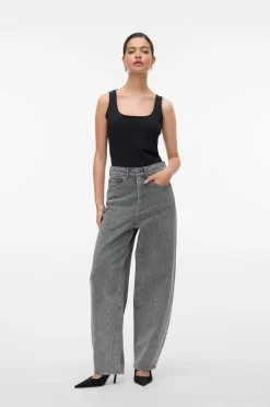 Vero Moda Jeans vmBillie HR Barrel Ank Rhine^Dame Jeans