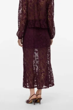 Vero Moda Maxi nederdel vmMeta Lace HW Ankle^Dame Nederdele