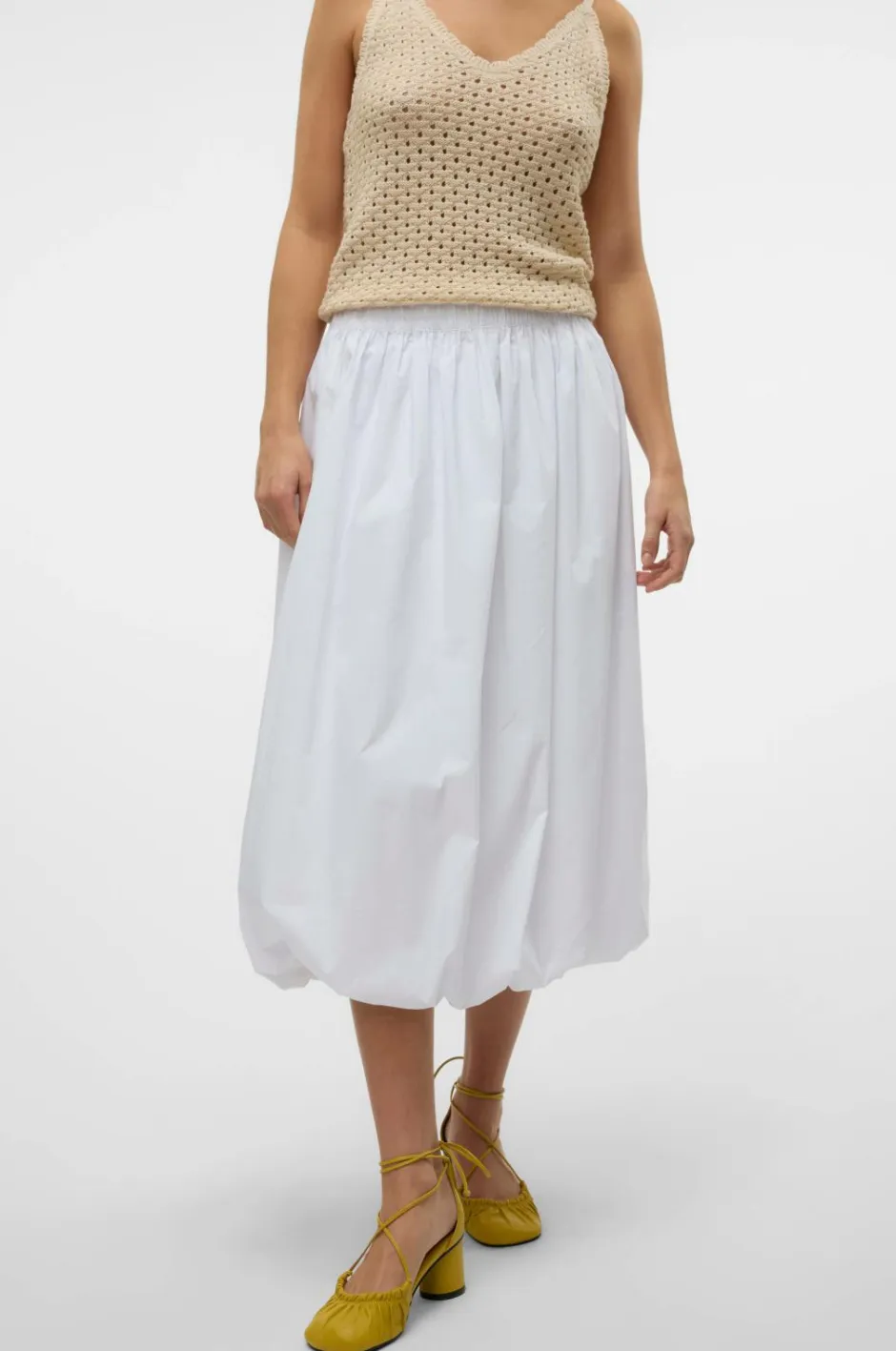 Vero Moda Nederdel vmFriba MW 7/8 Balloon Skirt Wvn GA^Dame Nederdele