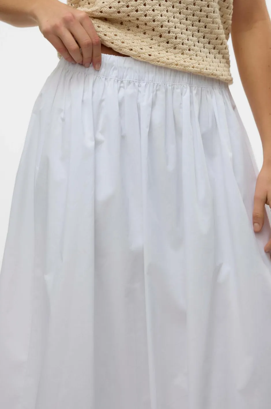 Vero Moda Nederdel vmFriba MW 7/8 Balloon Skirt Wvn GA^Dame Nederdele