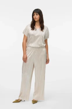Outlet Bukser vmcDuvi HW Wide Pant Jrs Btq Cur GA Dame Bukser