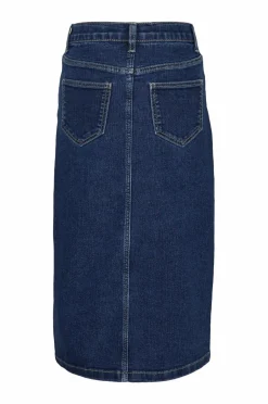 Clearance Cowboynederdel vmHeather Calf Denim Skirt Girl Børn Nederdele