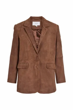 Online Blazer i ruskind viSuede L/S Dame Blazere & Veste