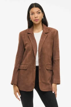 Online Blazer i ruskind viSuede L/S Dame Blazere & Veste