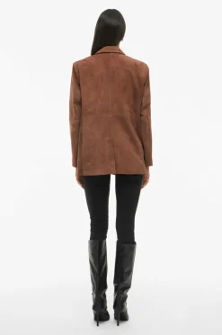 Online Blazer i ruskind viSuede L/S Dame Blazere & Veste