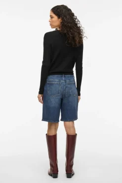 Vila Denimshorts viJaf RW Bermuda Shorts Mbd/bfs^Dame Shorts