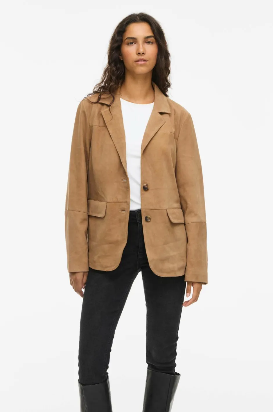 Vila Habitjakke viIda L/S Suede Blazer^Dame Blazere & Veste