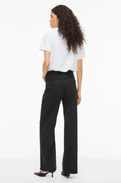 Jeans viFreya HW Coated Wide Dame Jeans
