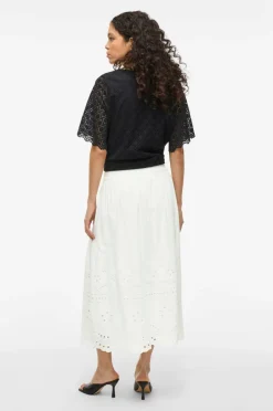 Vila Nederdel viMette HW Midi Skirt^Dame Nederdele