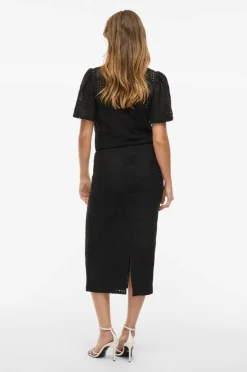 New Nederdel viNovira HW Midi Skirt Dame Nederdele