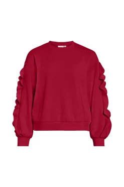 Vila Sweatshirt viMentina Flounce O-neck L/S^Dame Sweatshirts & Hoodies