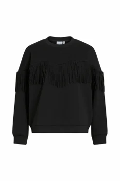 Sale Sweatshirt viReflect L/S O-neck Fringe Dame Sweatshirts & Hoodies