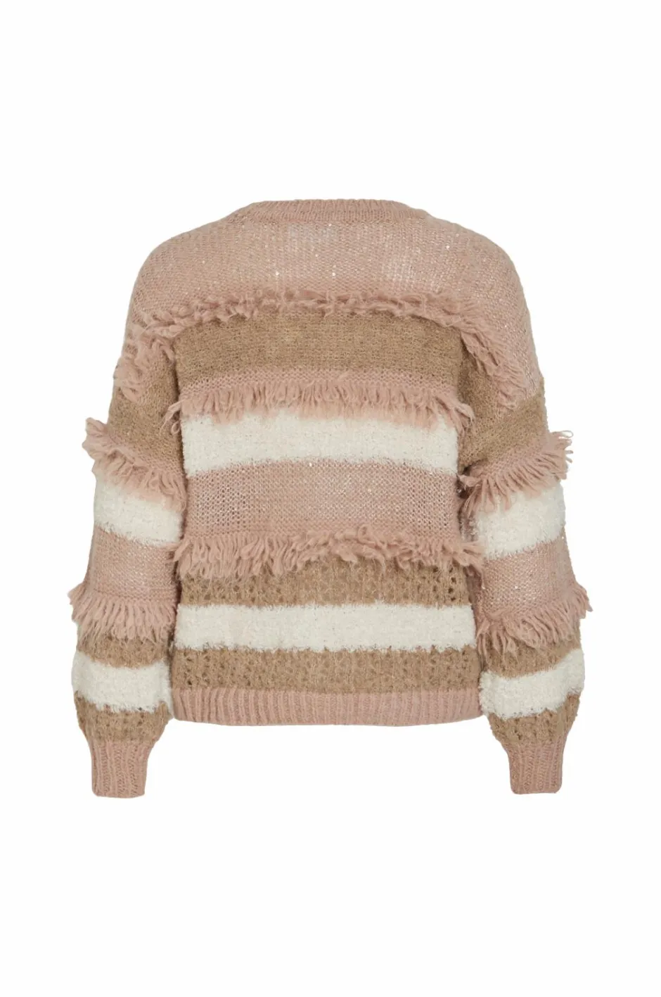 Vila Trøje viTuri O-neck L/S Sequin Knit Top^Dame Trøjer & Cardigans
