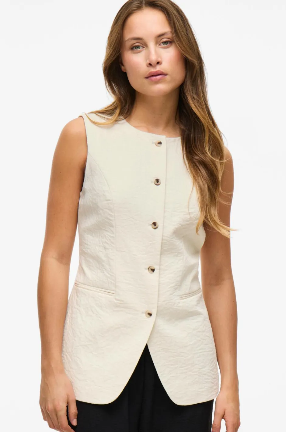 viFreja S/L Waistcoat/tes Dame Blazere & Veste