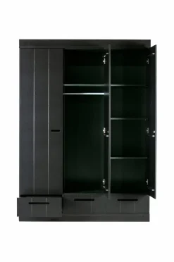 New Garderobe Connect m struktur, H195xB140xD53 Garderobeskabe