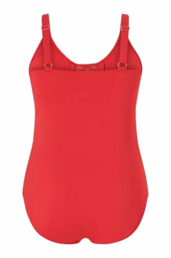 Zizzi Badedragt sPauline Tie Swimsuit Solid^Dame Badedragter