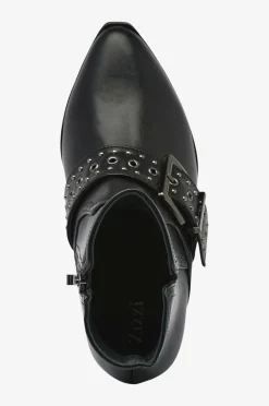 Zizzi Boots fJane Leather Short^Dame Boots & Snørestøvler