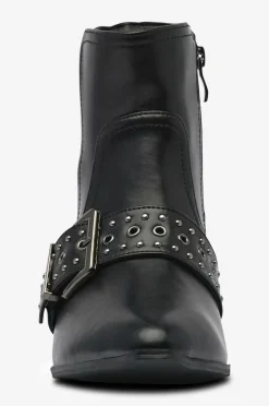 Zizzi Boots fJane Leather Short^Dame Boots & Snørestøvler