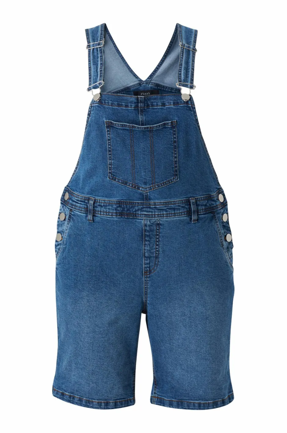 Zizzi Denimshorts jEvlia Dungaree Shorts^Dame Jumpsuits & Buksedragter