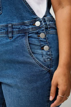 Zizzi Denimshorts jEvlia Dungaree Shorts^Dame Jumpsuits & Buksedragter