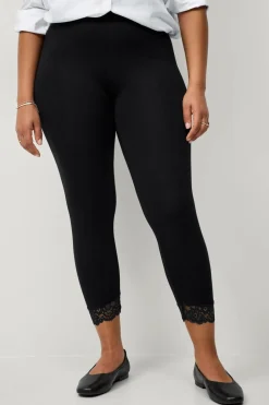 Zizzi Leggings Leggings 3/4 Lace^Dame Tights & Leggings