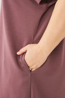 Zizzi Natkjole mAlisa S/S Knee Dress^Dame Nattøj