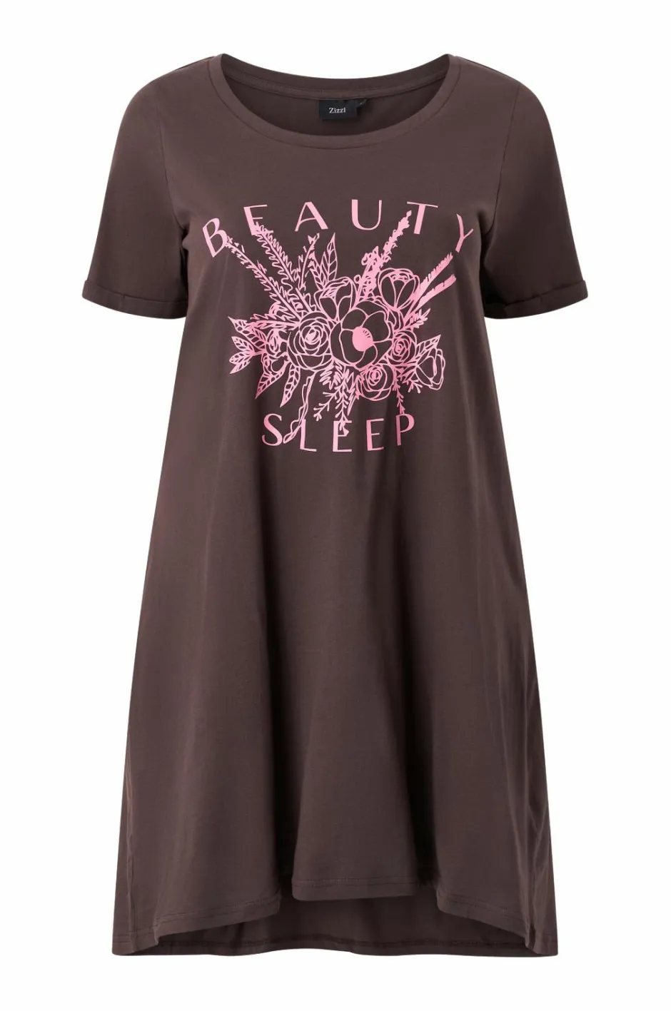 Zizzi Natkjole mAlly S/S Abk Dress^Dame Nattøj