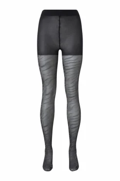 Zizzi Strømpebukser Tights 30 Den Glitter Zebra^Dame Strømpebukser