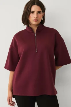 Zizzi Sweatshirt caKatalina 1/2 Zip^Dame Sweatshirts & Hoodies
