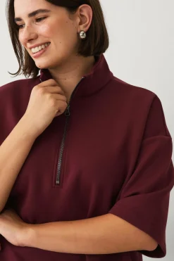 Zizzi Sweatshirt caKatalina 1/2 Zip^Dame Sweatshirts & Hoodies
