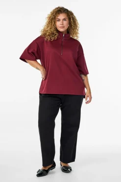 Zizzi Sweatshirt caKatalina 1/2 Zip^Dame Sweatshirts & Hoodies