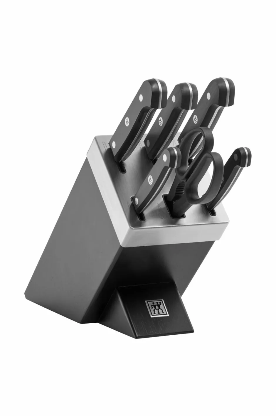 Clearance Knivsæt med selvslibende knivblok Gourmet 7 dele Køkkenknive & Knivtilbehør