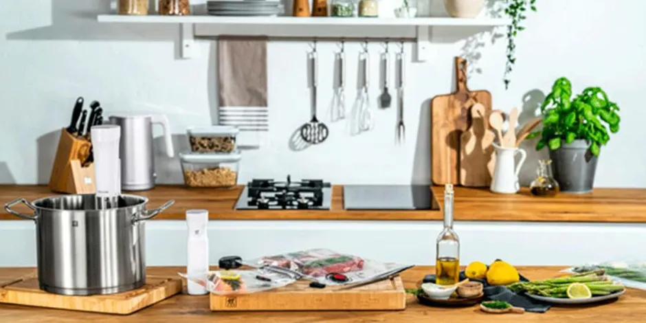Clearance Sous Vide-stativ i rustfrit stål Små Køkkenmaskiner