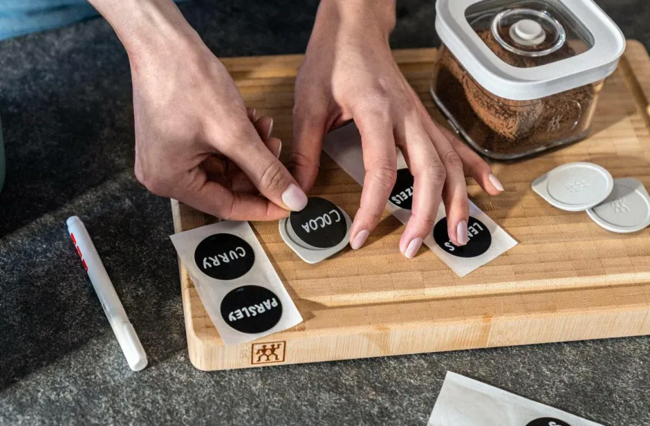 ZWILLING Sæt med holder til etiketter Fresh & Save Cube 3 dele^ Køkkenopbevaring