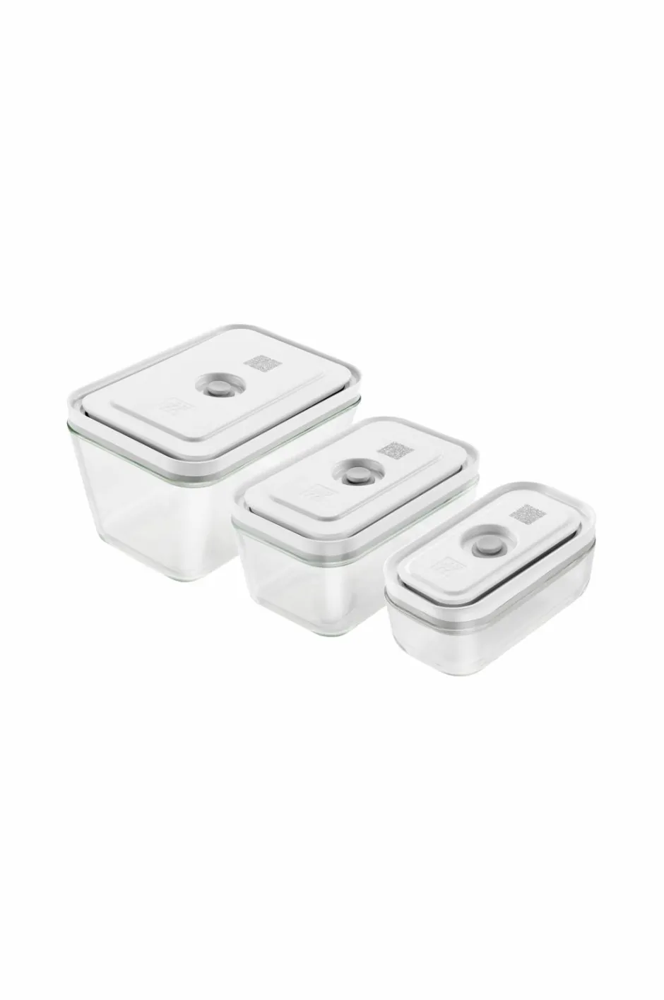 New Vakuumbeholdersæt Fresh & Save 3 stk. S, M og L Glas Køkkenopbevaring