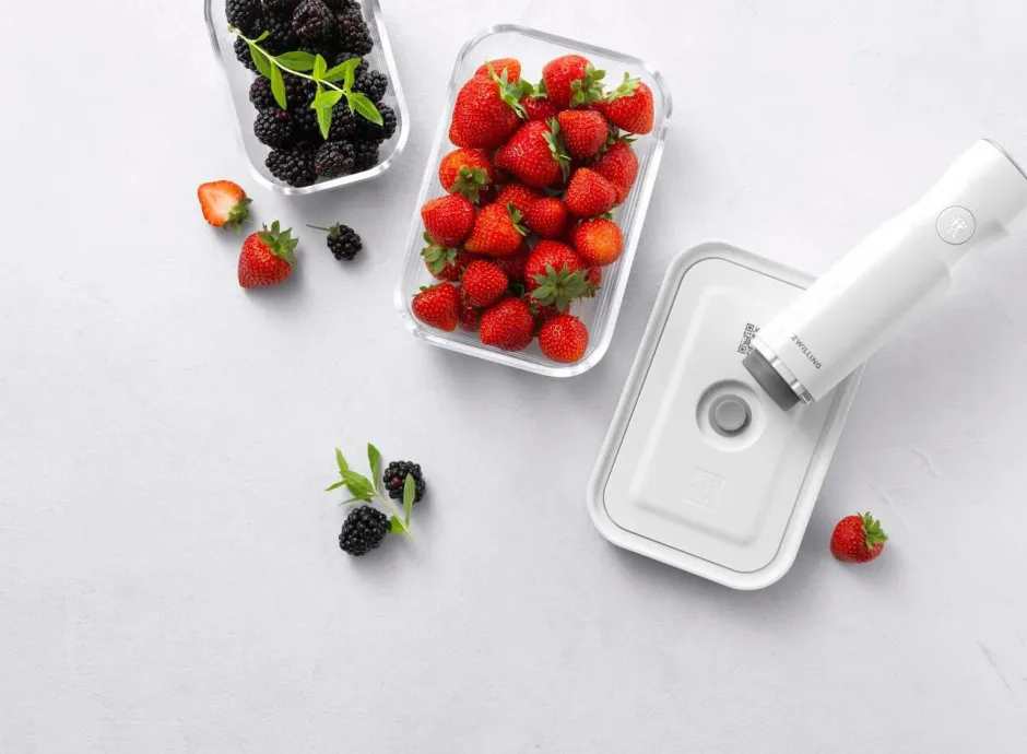 New Vakuumbeholdersæt Fresh & Save 3 stk. S, M og L Glas Køkkenopbevaring