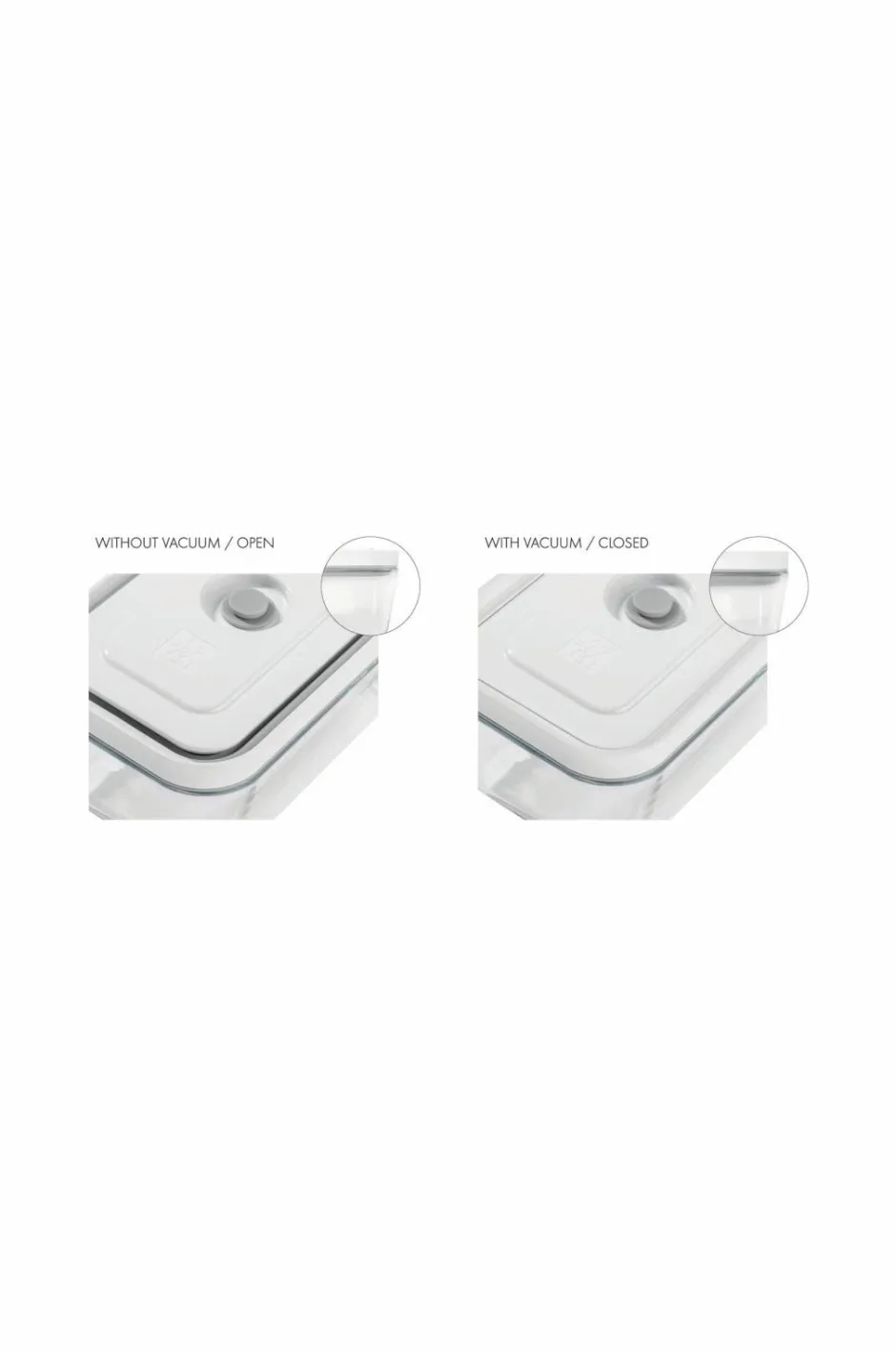 ZWILLING Vakuumbeholder M Fresh & Save 900 ml Glas^ Køkkenopbevaring